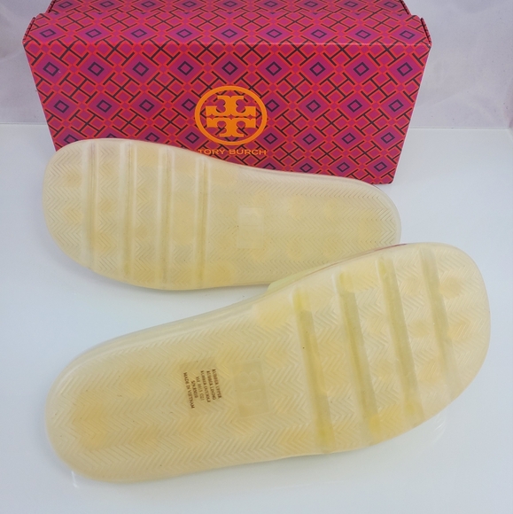 NWT$188 Tory Burch Bubble Jelly Pool Slide Sandals in Ivory Sz 8 - Picture 6 of 10
